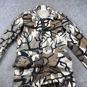 Vintage 90s Predator Hunting Camo Coveralls Mens M‎ Bark Winter Baggy USA